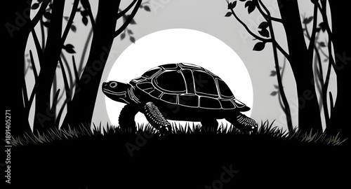 turtle silhouette vector, sea turtle icon, marine animal silhouette, ocean animal icon, aquatic reptile silhouette, wildlife silhouette, animal shape, black silhouette, solid shape, flat icon, minimal