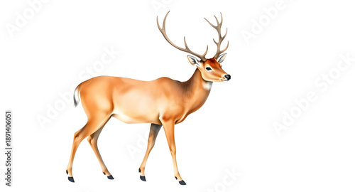 deer, stag, buck, doe, wild animal, forest animal, woodland animal, nature animal, mammal, wildlife illustration, elegant animal, graceful deer, antlers, horns, wild nature, outdoor animal, vector ill