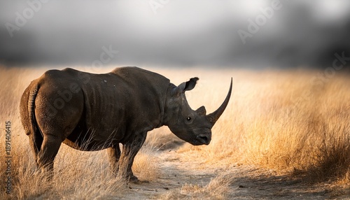 Portait Of Black Rhino Karanja