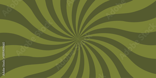 Retro vintage grunge green radial burst sunburst ray pattern. Sunburst vector copyspace background. Vintage sunrays illustration swirl line. Abstract circuses, stripe background design.
