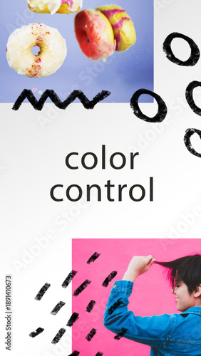 Vibrant donut illustrations with colorful sprinkles and glaze