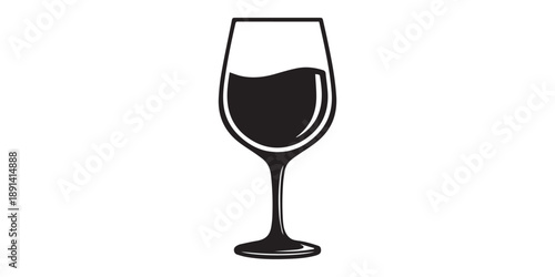 Set of wine bottle and glass silhouettes isolated on white background alcohol beverage bar restaurant black vector illustration collection,Wine glass with wine vector black silhouette white background
