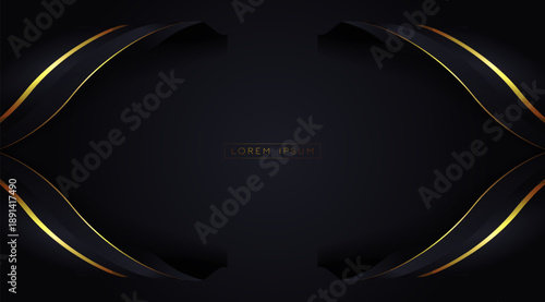 Black Background with luxury gold