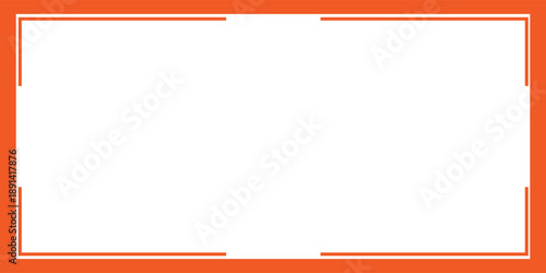 Orange rectangle on a white background