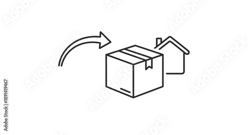 Delivery box moving to home