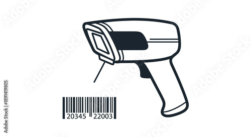 Barcode Scanner Illustration
