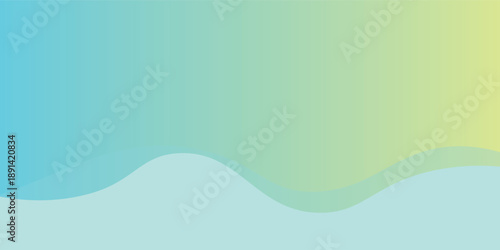 Abstract banner background. Colourfull, blue and yellow gradation, wave effect, memphis. Eps 10