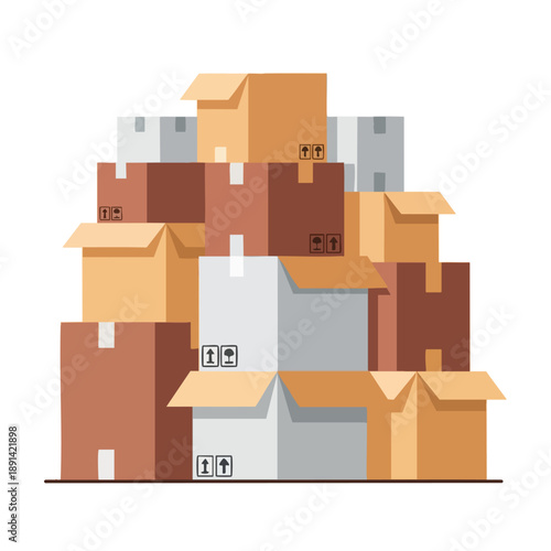 Stack of Cardboard Boxes