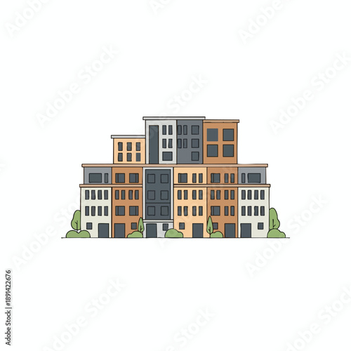 Modern Urban Residential Buildings
