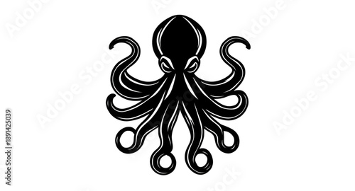 octopus, sea animal, marine animal, ocean animal, aquatic animal, underwater creature, tentacles, arms, cephalopod, mollusk, wildlife, sea life, ocean life, deep sea, nature, vector, illustration, ico