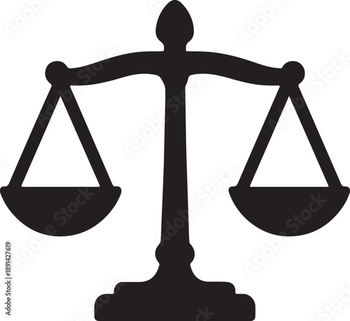 Scales of justice flat icon