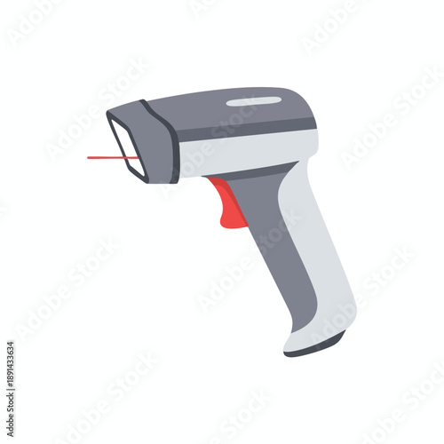 Digital Infrared Thermometer Gun Illustration