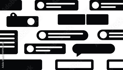 Modern UI elements for mobile app design