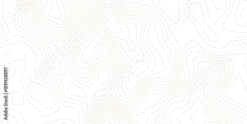 Geography landscape Topo contour map on white background, Smooth shape paper cut wavy shaped layers topographic background.paper texture Imitation of a geographical map shades.
