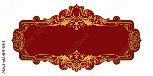 Elegant Ornamental Frame Design for Invitations, Graphic Art, Digital Use, Vintage Style, Decorative Elements