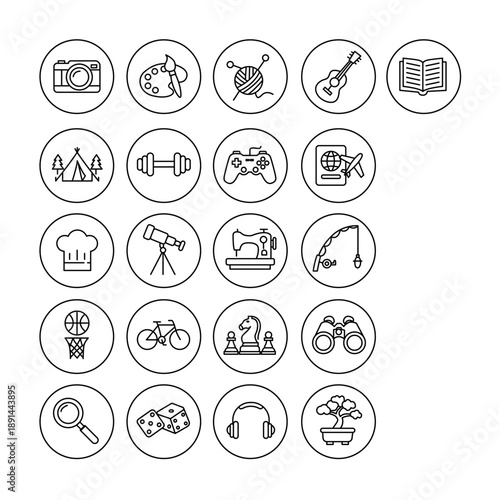 set 1 hobby icon