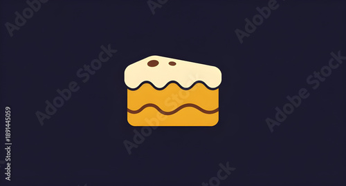piece of cake, cake slice cartoon, dessert illustration, sweet dessert, bakery food, pastry slice, cartoon food, cute cake, food art, vector illustration, icon graphic, frosting cream, icing layer, ch