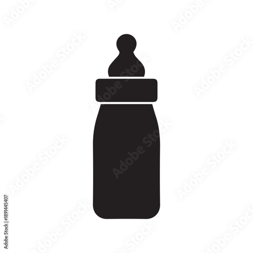 baby bottle Simple modern icon design illustration
