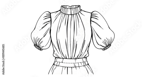 gibson blouse, fashion blouse, womens top, long sleeve top, puff long sleeves, balloon sleeves, gathered sleeves, cuffed sleeve, elegant top, feminine garment, classic style, modern blouse, apparel, c