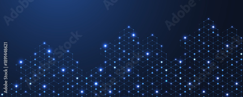 Abstract digital blockchain cube blocks concept. 3D big data cubes quantum computer technology idea. Artificial intelligence data core cubes design element