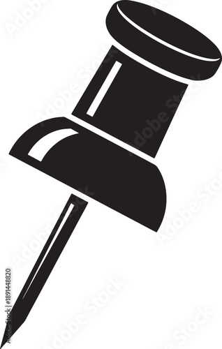 Simpleminimalistpushpiniconisolatedontransparentbackground