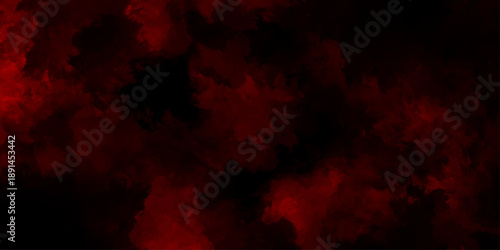 Dark red powder explosion cloud on black background. Abstract red and black grunge texture smoke. smoke fog misty texture overlay on dark black. paranormal red mystic smoke, clouds for movie.