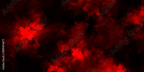 Dark red powder explosion cloud on black background. Abstract red and black grunge texture smoke. smoke fog misty texture overlay on dark black. paranormal red mystic smoke, clouds for movie.