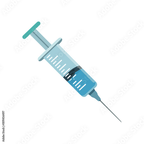 syringe isolated on white