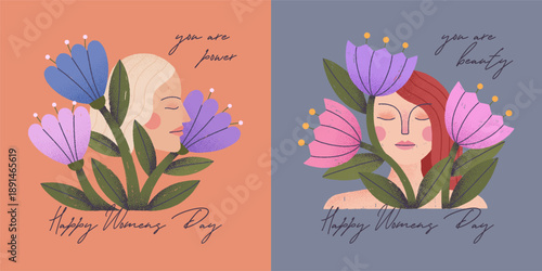 International Women's Day Vector Backgrounds