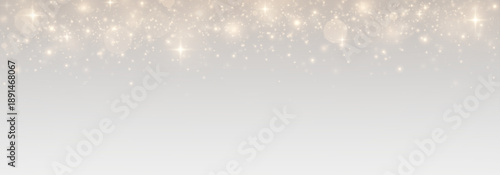 Glistering star particles and magic light burst, transparent overlay with festive confetti and sparkling texture.