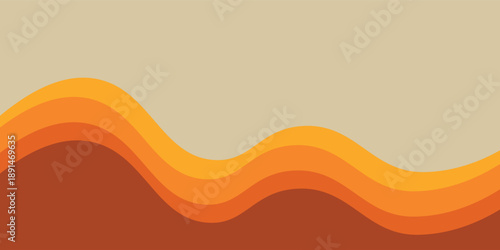 Zebra groovy Y2K orange waves.