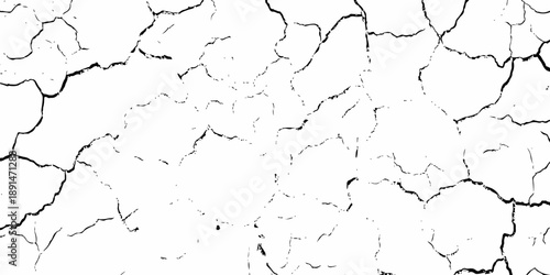modern black and white scratch and cracks grunge texture dust and distressed wall pattern white background..
