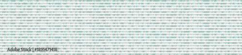 Binary code pattern in green on black