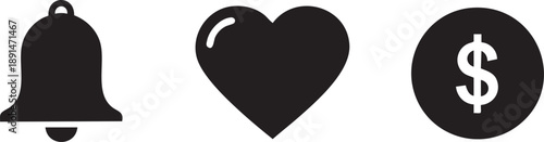 Notifications Alerts And Digital Communication Message Graphic Icons