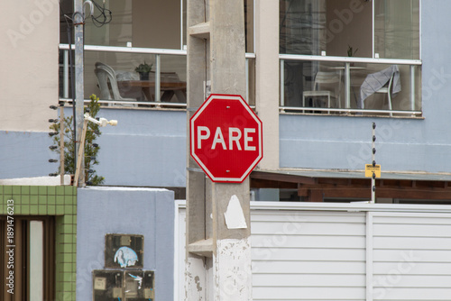 Photos Placa de para em via pública