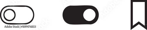 Toggle Switches Interface Control And Setting Graphic Icons