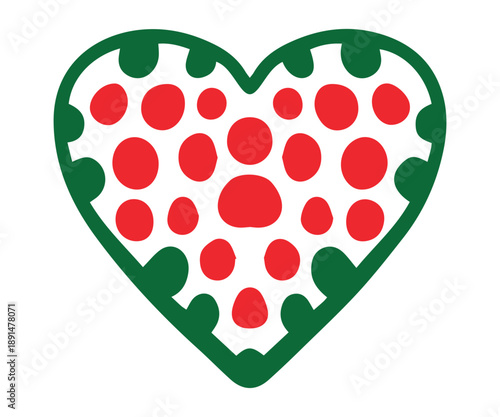 Cute Pizza Heart Shape Vector Fun Food Love Concept