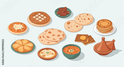 Moroccan Cuisine A Diverse Array of Traditional Dishes.