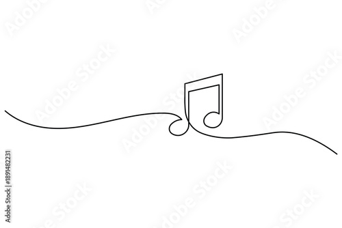 Musical instruments forming continuous one line art of a modern jazz band illustration  1
