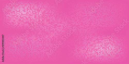 Pink rose halftone pattern. Retro comic gradient background. Pixelated dotted texture overlay. Cartoon pop art faded gradient pattern. Vector backdrop for poster, banner, advertisement