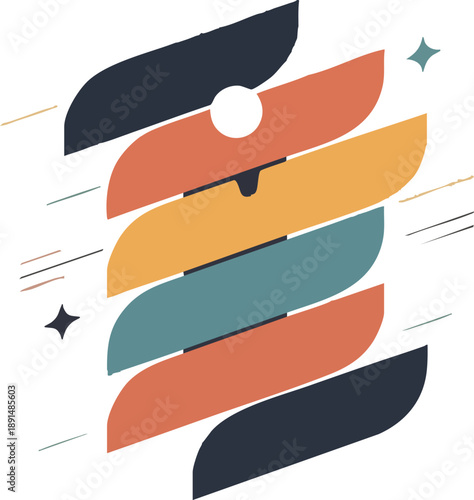 Abstract Eid al Fitr Celebration with Modern Islamic Design