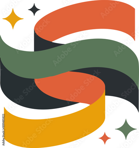 Abstract Eid al Fitr Celebration with Modern Islamic Design