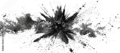 Old black cracked cement wall background with grungy texture design. vector scratched stone surface and dusty plaster crack background.