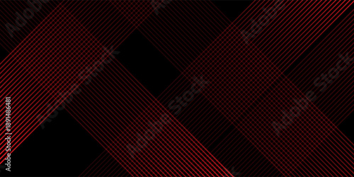 Red and black vector 3d futuristic tech glow and shinning line simple modern graphic