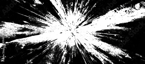 Old black cracked cement wall background with grungy texture design. vector scratched stone surface and dusty plaster crack background.