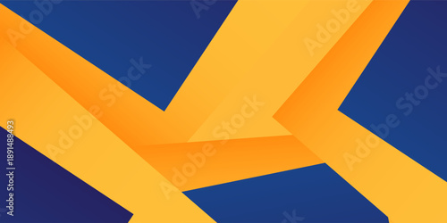 Modern Abstract blue yellow banner geometric shapes background. Vector abstract neutral art