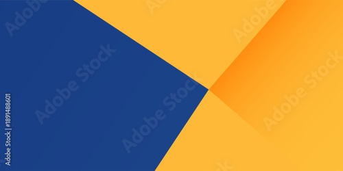 Modern Abstract blue yellow banner geometric shapes background. Vector abstract