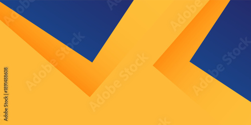 Modern Abstract blue yellow banner geometric shapes background. Vector abstract neutral