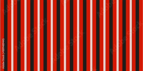 Vertical red and white stripes background. Seamless and repeating pattern ilustrasion modern vector.