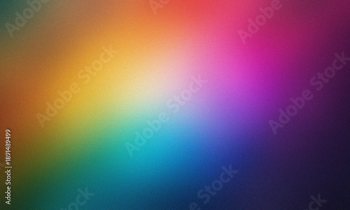 Vibrant Abstract Multi Color Gradient Background with Cinematic Heavy Grain Texture and Soft Lo-fi Aesthetic for Graphic Design and Backgrounds